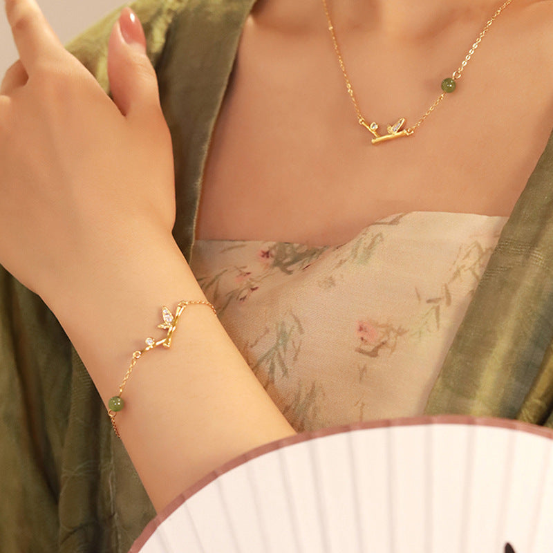 Skhek - Women's Bamboo Chinese Style Light Luxury Lucky Bracelets