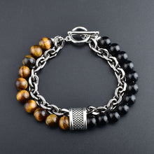 Load image into Gallery viewer, Skhek - Men&#39;s Metal String Beads Chain Pin Bracelets