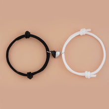 Load image into Gallery viewer, Skhek - And White Heart-shaped Magnetic Braided Rope Couple Girlfriends Bracelets