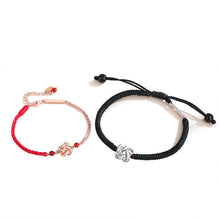 Load image into Gallery viewer, Skhek - Couple Design Braided Red Rope Mobius Bracelets