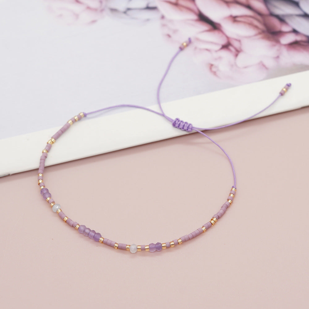 Skhek - Women's Special Interest Light Luxury Style Personality Jewelry Colorful Bead Bracelets