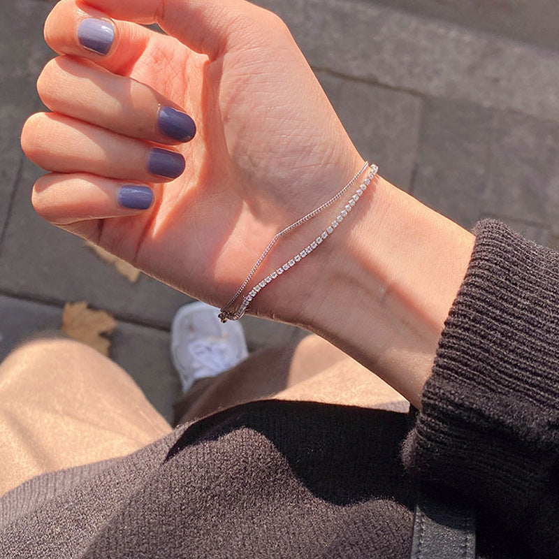 Skhek - Simple Female Cold Style Girlfriends Jewelry Full Bracelets