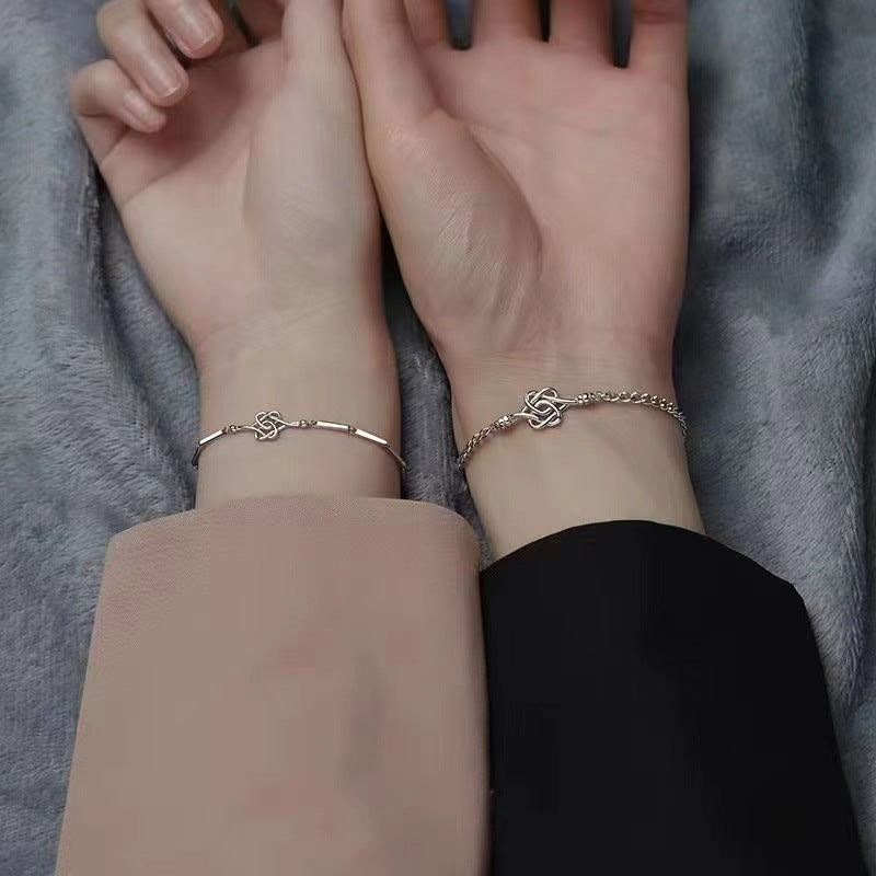 Skhek - Knot Couple Pair Sense Niche Simple Bracelets