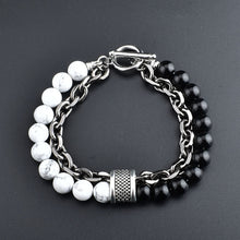 Load image into Gallery viewer, Skhek - Men&#39;s Metal String Beads Chain Pin Bracelets