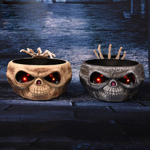Load image into Gallery viewer, SKHEK Halloween Electric Toy Candy Bowl With Jump Skull Hand Scary Eyes Party Creepy Decoration Haunted Skull Bowl Ktv Bar Horror Prop