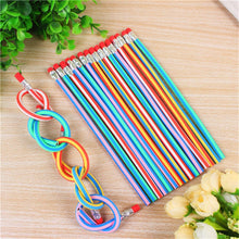 Load image into Gallery viewer, Skhek Back to School 10Pcs Colorful Magic Bendy Flexible Soft Pencil With Eraser Pen Student Writing Drawing Christmas Pencils School Office Supplies