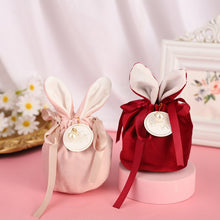Load image into Gallery viewer, 3pcs Easter Rabbit Bunny Gift Bag Valentines Day Chocolate Candy Packaging Bag Wedding Birthday Party Supplies Jewelry Organizer
