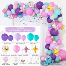 Load image into Gallery viewer, Skhek  Purple Macron Balloon Garland Arch Kit Wedding Birthday Party Decoration Girl Confetti Latex Balloons Birthday Baby Shower Decor