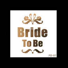 Load image into Gallery viewer, Skhek  20Pcs Wedding Decorations Team Bride Temporary Tattoos Stickers Bridal Shower Bride To Be Bachelorette Party Hen Party Supplies