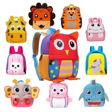 Load image into Gallery viewer, Skhek Back to school supplies 2022 New 3D Children School Bags For Girls Boy Children Backpacks Kindergarten Cartoon Animal Toddle Kids Backpack For 2-5 Years