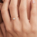 Skhek Stainless Steel Gypsophila Diamond Rings Couple Wedding Crystal Jewelry