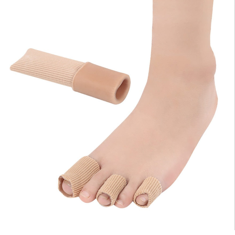 SKHEK Fabric Toe Separator Finger Protector Applicator Corn Callus Remover Bunion Corrector Pedicure Tools Pain Relief Tube Foot Care