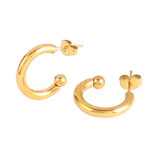Load image into Gallery viewer, Vintage 316L Stainless Steel Earring Charm Chain Earring Hoop Earrings For Women Earrings Gold Plated Earring Jewelry Gift