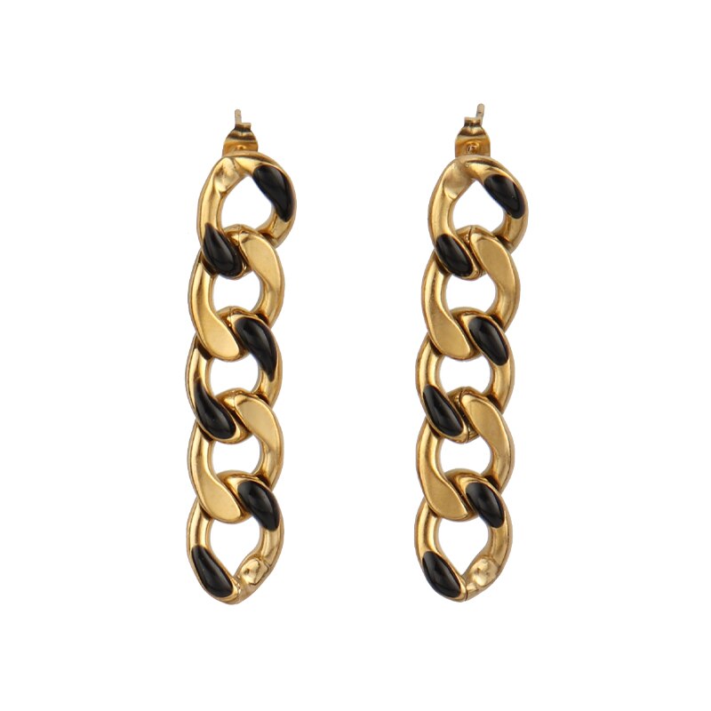 316L Stainless steel Earring Colorful Hoop Earrings for Women Earring Color Geometric Dripping Oil Earrings Jewelry Gift