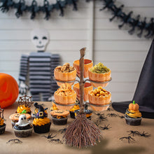 Load image into Gallery viewer, SKHEK Halloween Pumpkin Snack Bowl Rack Candy Basket Storage Basket Dessert Holder Organizer Table Kitchen Party DIY Decoration