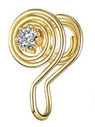Skhek Stainless Steel Spiral Fake Nose Ring Cuff Non Piercing Nose Ring Clip On Fake Nose Piercing Jewelry Ear Cuff Earring Women