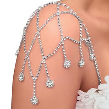 Load image into Gallery viewer, Skhek 1PCS Mesh Pendant Shoulder Strap Luxury Women Jewelry Rhinestone Festival Accessories New Fashion Body Chains Harness