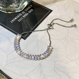 Skhek Tennis Bracelets For Women Sparking Zircon Jewelry New Designer Handmade Adjustable Gold Silver Color Chain Bracelets Gift