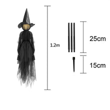 Load image into Gallery viewer, SKHEK Halloween Outdoor Large Light Up Witches Halloween Decorations Party Garden Glowing Witch Head Scary Ghost Decor Holding Hands Horror Prop