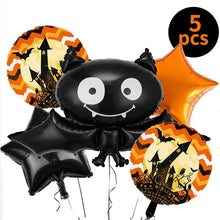 Load image into Gallery viewer, SKHEK 5Pcs/10Pcs Halloween Clap Circle Toys Pumpkin Decor Bat Bracelet Halloween Party Favor Kids Gifts Prank Fun Birthday Witch Toys