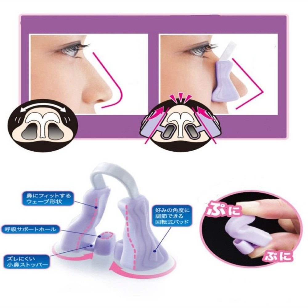 SKHEK Magic Nose Shaper Clip Nose Lifting Shaper Shaping Bridge Nose Straightener Silicone Nose Slimmer No Painful Hurt Beauty Tools