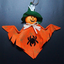Load image into Gallery viewer, SKHEK 1Pcs Halloween Hanging Ghost Decorations Pumpkin Ghost Straw Windsock Pendant For Outdoor Indoor Bar Party Background Decoration