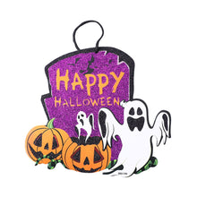 Load image into Gallery viewer, SKHEK Halloween Hanging Decoration Tag With Happy Halloween Sign Pumpkin Skull Ghost Horror Props For Bar KTV Home Party Supplies