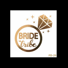 Load image into Gallery viewer, Skhek  Wedding Decorations Tattoo Sticker Bridesmaid Gift Team Bride Bachelorette Party Decorations Marriage Bride To Be Party Supplies