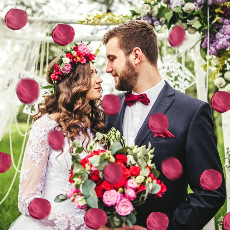 100Pcs Silk Rose Petals Artificial Flower Petal Valentines Day Room Decoration Wedding Party Throwing Confetti Anniversary Decor
