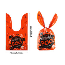 Load image into Gallery viewer, SKHEK 50Pcs Halloween Candy Bags Pumpkin Bat Biscuit Gift Bag Trick Or Treat Kids Favors Supplies Halloween Decoration For Home Indoor