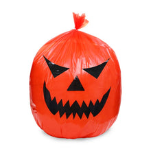 Load image into Gallery viewer, SKHEK Halloween Large Halloween Pumpkin Plastic Garbage Leaf Bags For Home Outdoor Garden Yard Decoration Lawn Bag Happy Halloween Party Props