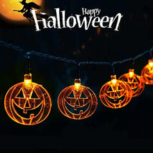 Load image into Gallery viewer, SKHEK LED Halloween Decoration Flashing Light Hanging Skull Horror Pumpkin Bat Home Garden Haunted House Halloween Party Decorations