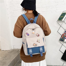 Load image into Gallery viewer, Skhek Back to school supplies Schoolbag Female Korean Version High School Student Backpack Ins Fengsen Department Japanese Junior High School Student Backpack