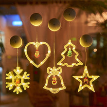 Load image into Gallery viewer, Skhek LED Christmas Sucker Light Xmas Tree Suction Cup Lights Lanterns for Shop Windows Home Bedroom Holiday Decoration Lighting Lamps