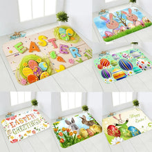 Load image into Gallery viewer, Coloful Happy Easter Floor Mat Cartoon Rabbit Bunny Easter Eggs Door Mats Decoration For Home Living Room 40*60cm