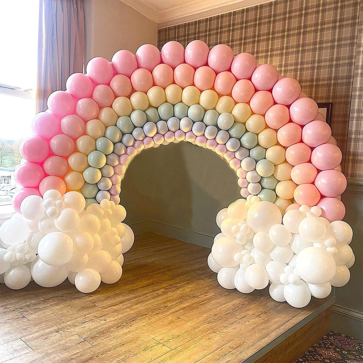 Skhek Rainbow Balloon Garland Arch Kit Global Macaron Latex Ballon Bir