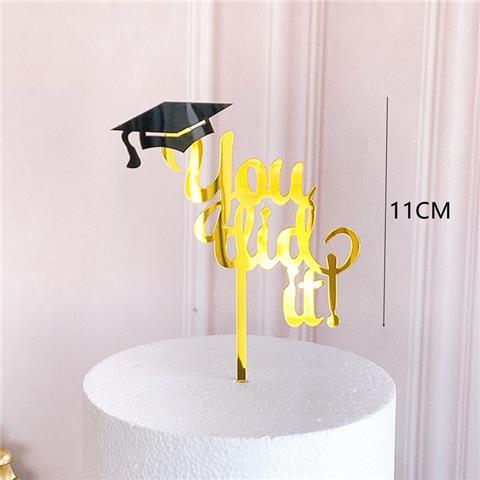 Skhek Graduation Party New Class of 2022 Cake Topper Congrats Grad Acrylic Cake Topper for 2022 Graduations College Celebrate Party Cake Decorations