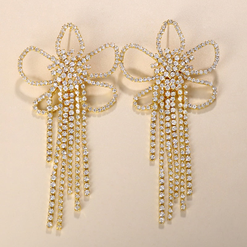 Skhek Aesthetic Letter Earrings Designer Luxury For Women 2023 Fahsion Jewelry Rhinestone Designer Piercing Heart Earrings