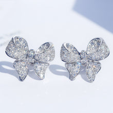 Load image into Gallery viewer, Skhek Korean Style Trendy Bowknot Crystal Zircon Earrings for Women Luxury Quality Jewelry Wedding Accessories Statement Earring