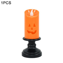 Load image into Gallery viewer, SKHEK Halloween Halloween Lights LED Candle Pumpkin Candlestick Happy Halloween Party Decoration For Home Haunted House Horror Props Kids Gifts