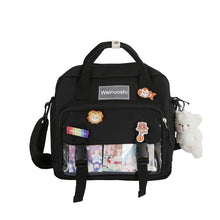 Load image into Gallery viewer, Skhek Back to school supplies Small Backpack Canvas Teenager Girls School Backpack For Female Student Women Patchwork Kawaii Rucksacks Mochila Mini Backpack