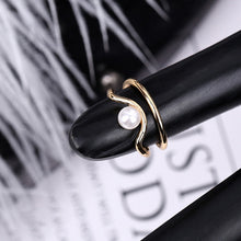 Load image into Gallery viewer, Skhek New Fashion Creative Opening Fingertips Ring Bowknot Love Shining Crystal Female Nail Cover Rings Jewelry Bridal Wedding Bague