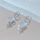 SKHEK Fashion Creative Glacier Earrings For Women Irregular Modeling Zircon Light Luxury Earring Girl Birthday Gift Jewelry