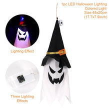 Load image into Gallery viewer, SKHEK Halloween LED Flashing Light Ghost Halloween Decorations For Home Glowing Wizard Hat Lamp Horror Party Supplies Kids Gift