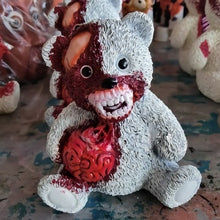 Load image into Gallery viewer, SKHEK 2022 Halloween Decoration Bloody Teddy Bear Horror Theme Doll Resin Decoration Craft Resin Ornament For Home Room Decor