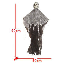 Load image into Gallery viewer, SKHEK Halloween Decoration Hanging Skull Ghost Scary Horror Props Haunted House Decor Halloween Party Decor Indoor Outdoor Home Decors