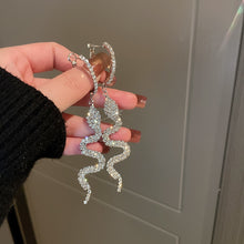 Load image into Gallery viewer, Skhek  fashion inspo    New Trendy Snake Shape Crystal Dangle Earrings for Women Girl Luxury Long Tassel Rhinestone Earrings Party Jewelry Gifts