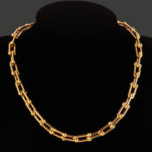 Load image into Gallery viewer, 316L Stainless Steel Necklace Gold Color Thick Clavicle Chain Choker Necklaces for Women Necklace Party Boho Jewelry Collar Gift
