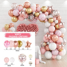 Load image into Gallery viewer, Skhek  Macaron Pink Balloon Garland Arch Kit Wedding Birthday Balloon Birthday Party Decor Girls Baby Shower Latex Confetti Ballon