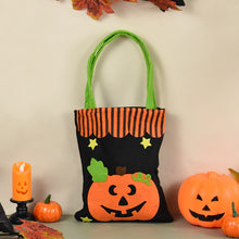 Load image into Gallery viewer, SKHEK Halloween Halloween Portable Candy Gift Bag Pumpkin Ghost Snack Candy Storage Bucket Kids Trick Or Treat Props Halloween Party Supplies